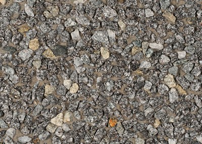 Granit sur sable de Mol + 1 % colorant noir (ciment gris)